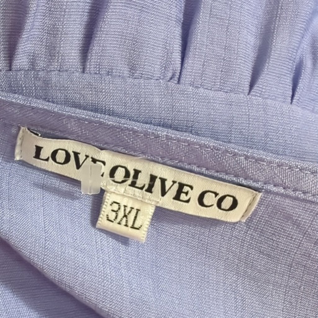 Love Olive Co Dress Xxxl Downtown Memories Dress-Periwinkle Pockets — image 7 of 8